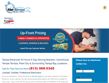 Tablet Screenshot of fastserviceelectric.com
